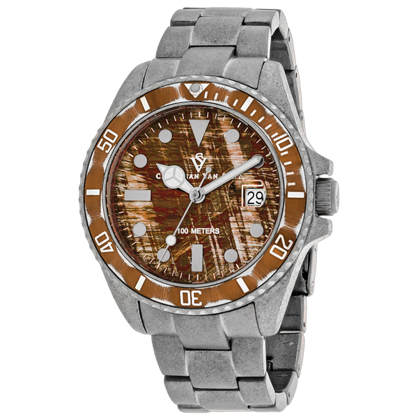 Christian Van Sant Stainless steel case watch in brown