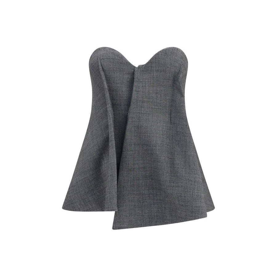 Magda Butrym 96% Merino Wool corset in gray