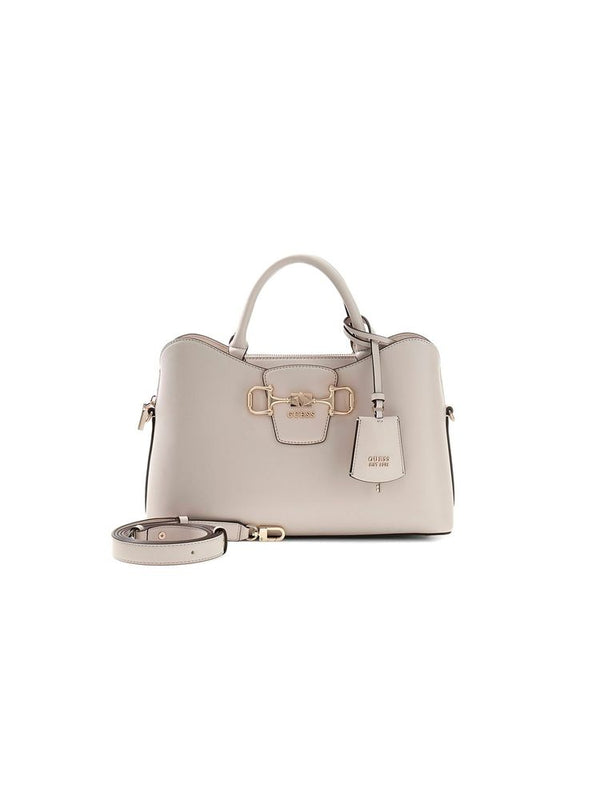 Guess 100% Polyurethane top handle bag in beige