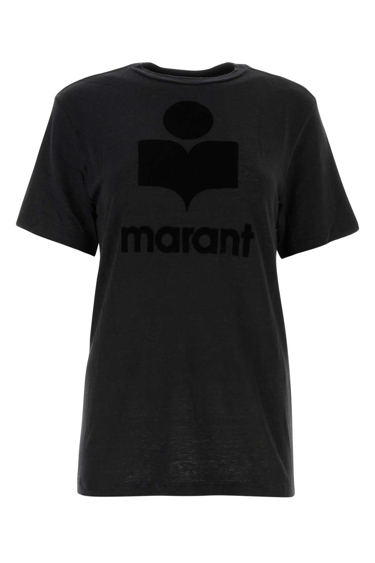 Black Linen Zewel T-Shirt