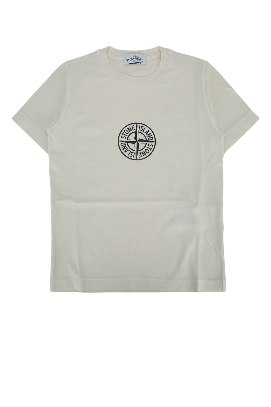 Stone Island Kids 100% Cotton t-shirt in beige