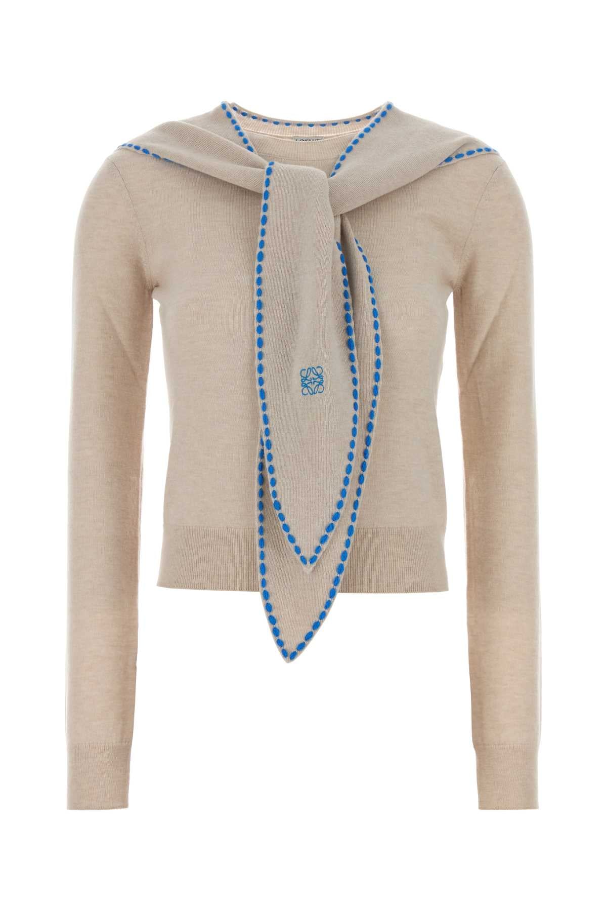 S359y14ki6 Beigeblue Exterior: Wool Nylon Maglieria