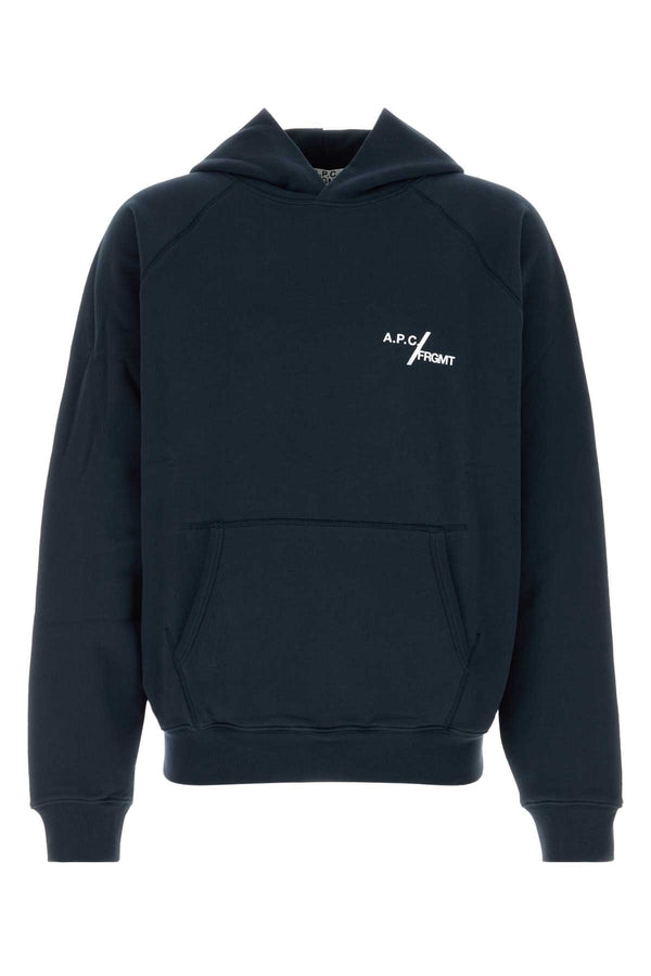 A.P.C. Duck 100% Cotton hoodie in navy