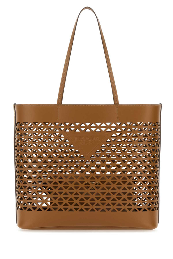 Prada 100% Leather tote bag in brown