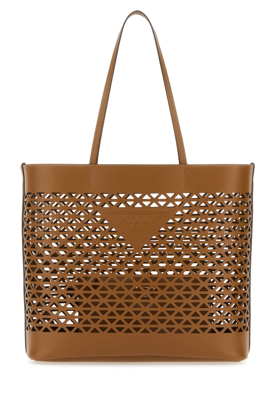 Prada 100% Leather tote bag in brown