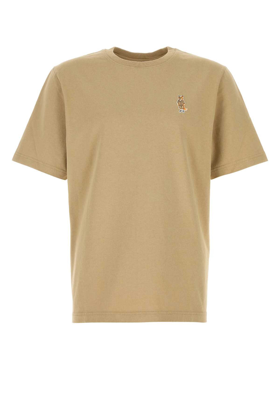 Maison Kitsune Comfort 100% Organic Cotton t-shirt in beige