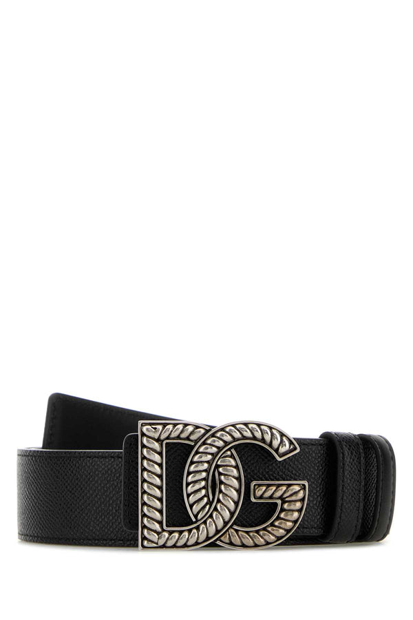 Dolce & Gabbana 100% Vitello belt in black