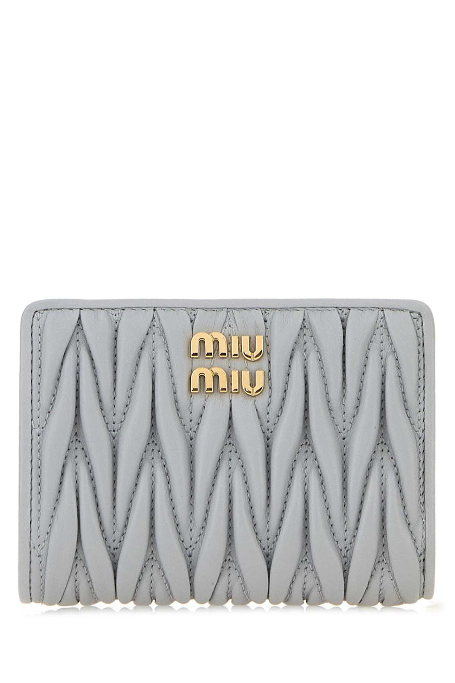 Miu Miu Exterior: 100% Leather wallet in gray