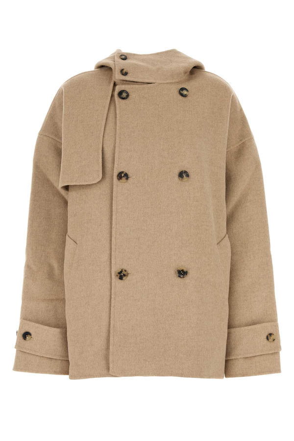 JW Anderson Peacoat 100% Wool coat in beige