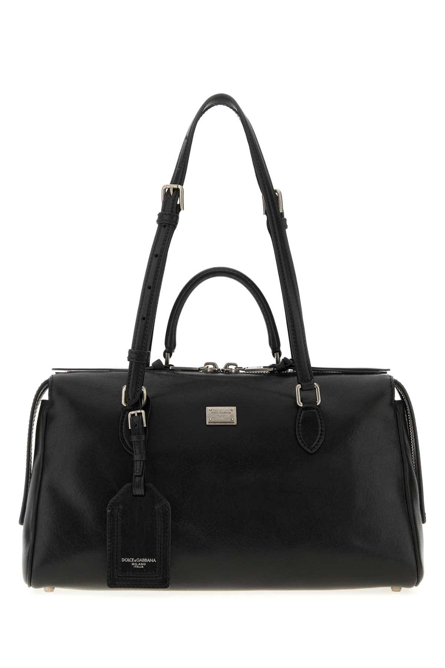 Dolce & Gabbana Exterior: 100% Calf shoulder bag in black