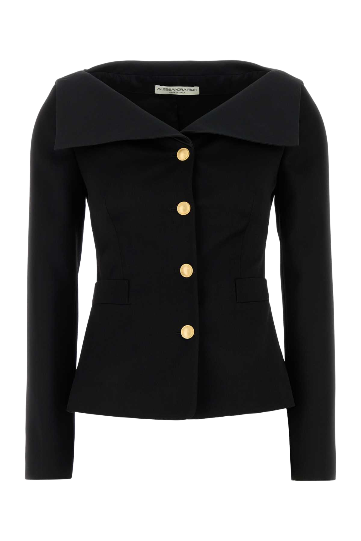 Black Wool Blazer Giacche E Gilet