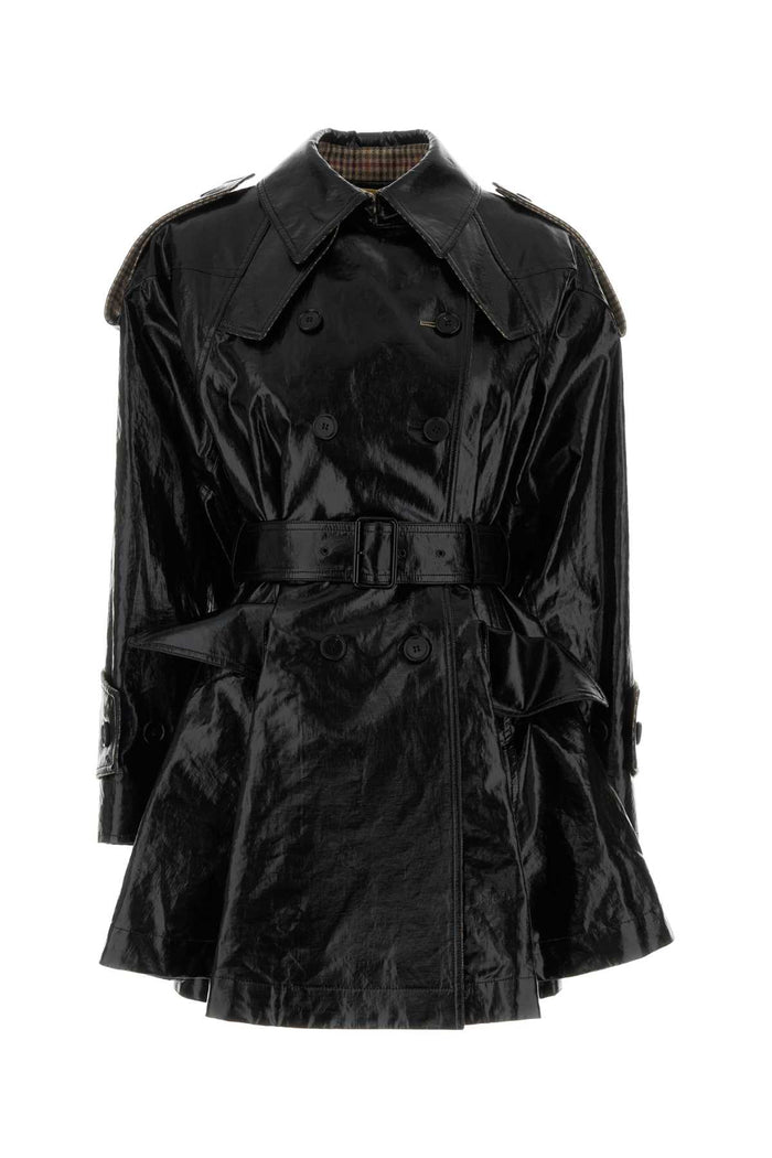 Black Exterior: Linen Linen: Cotton Cappotti