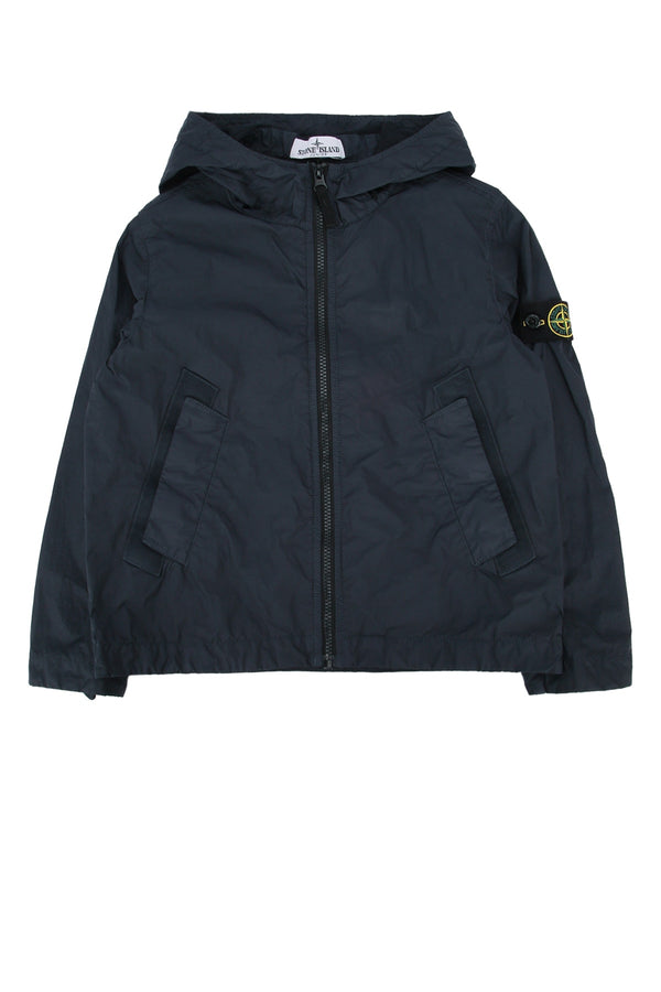 Stone Island Kids Parka 100% Polyamide with polyurethane coating down jacket in navy