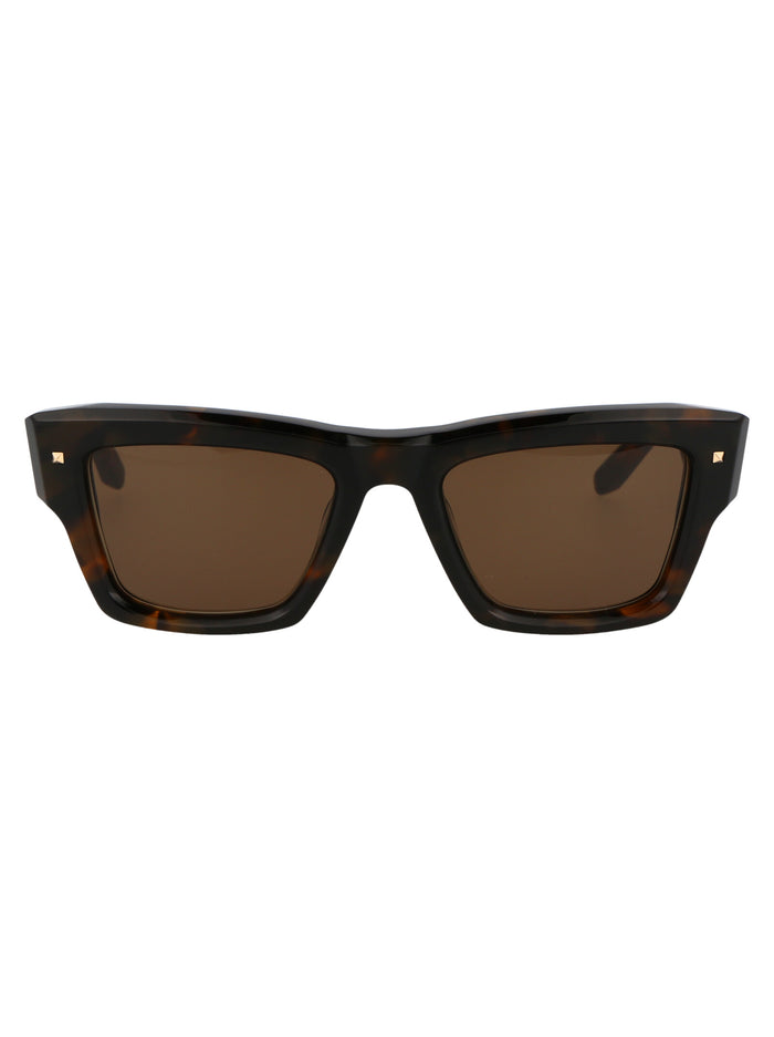 Xxii Brown Tortoise W/dark Acetate Sunglasses