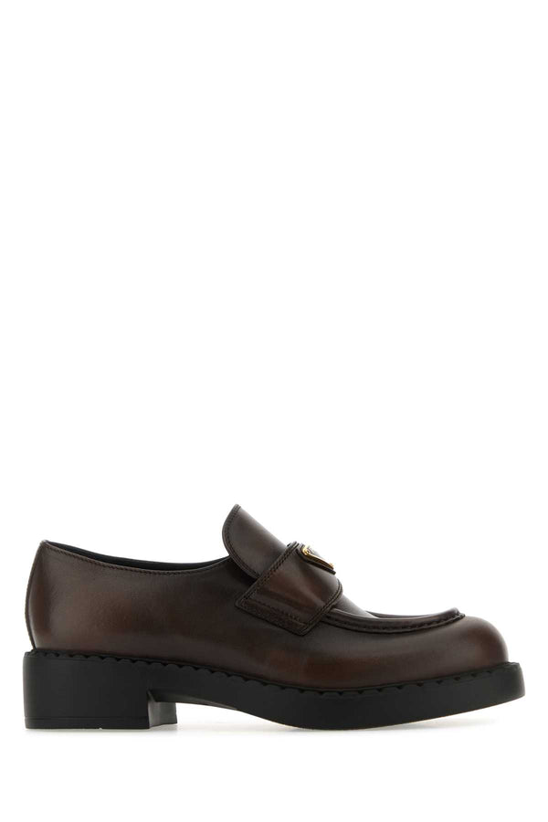 Prada Exterior: 100% Leather loafer in brown