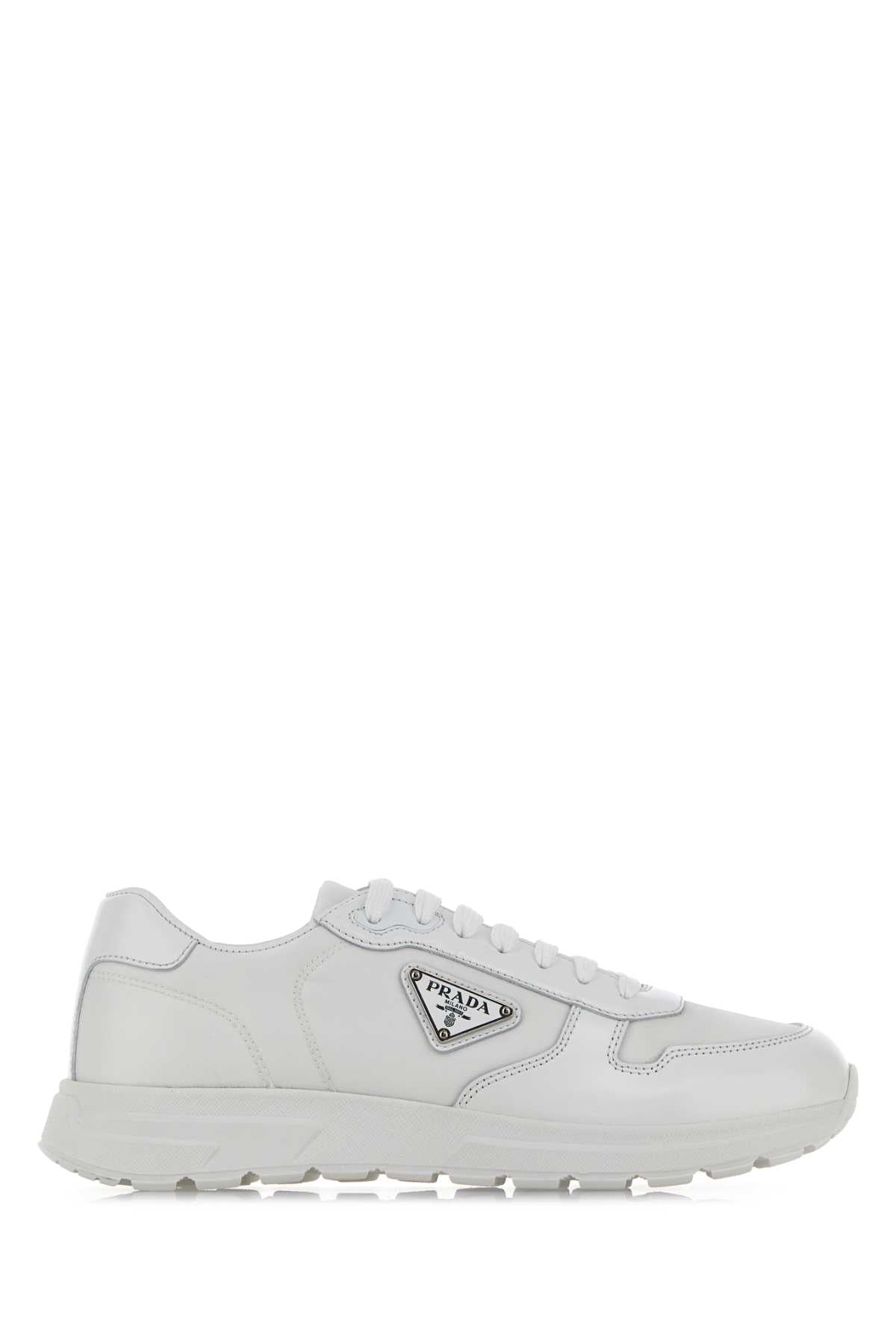 Bianco Poliammidericiclata-vitello Sneaker