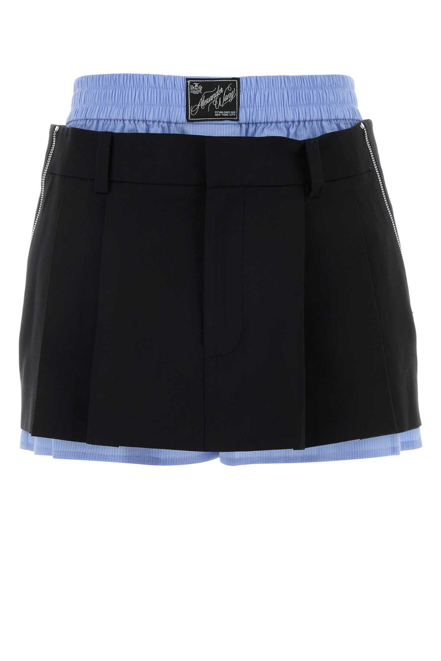 Alexander Wang Exterior: 86% Wool short trousers in black