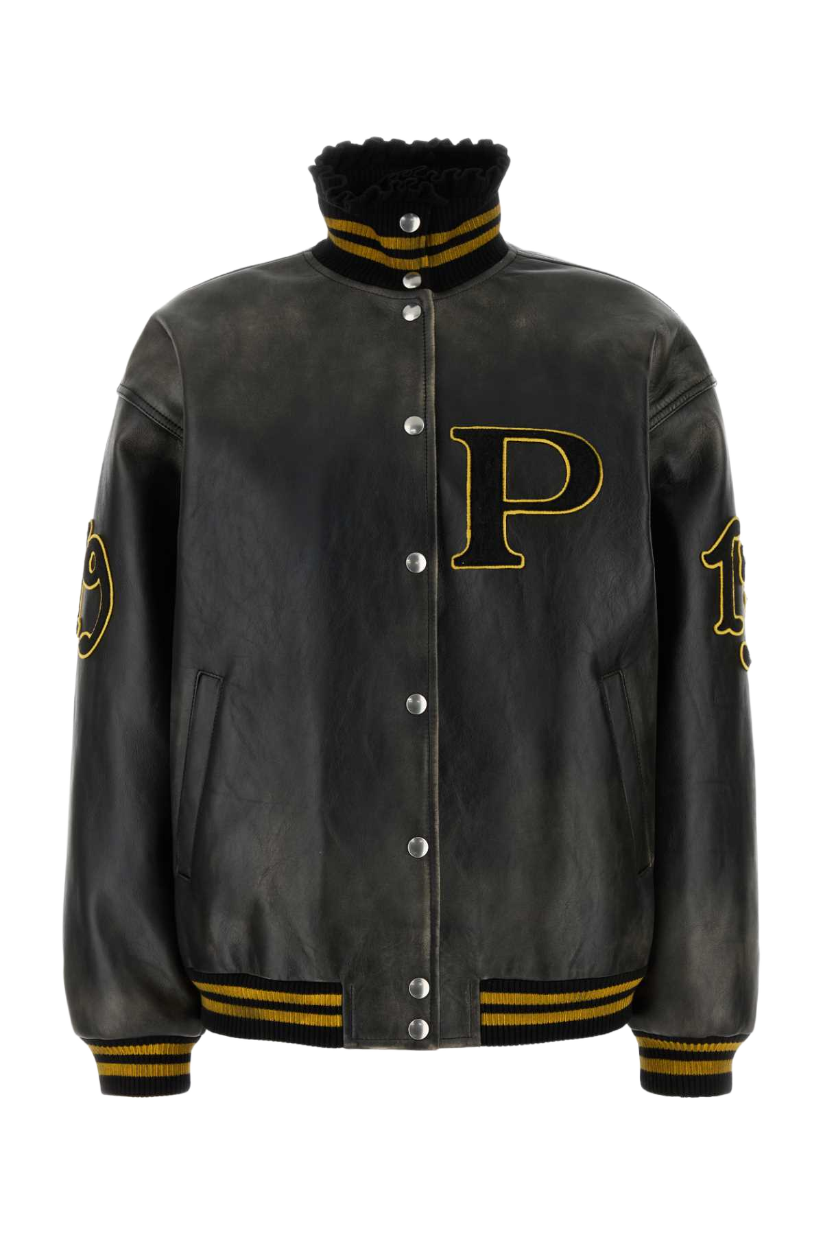 Black Leather Jacket Nero Vitello Giacche In Pelle