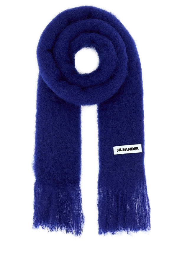 Jil Sander Scarf 73% Mohair 24% Wool 3% Nylon scarf in navy