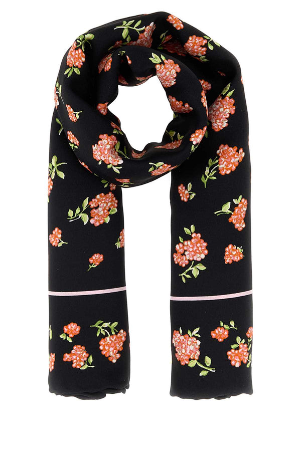 Valentino Garavani Shawls 100% Silk scarf in black