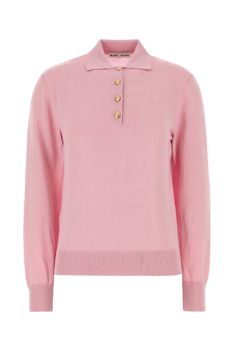 Blaze 55% Silk polo shirt in pink