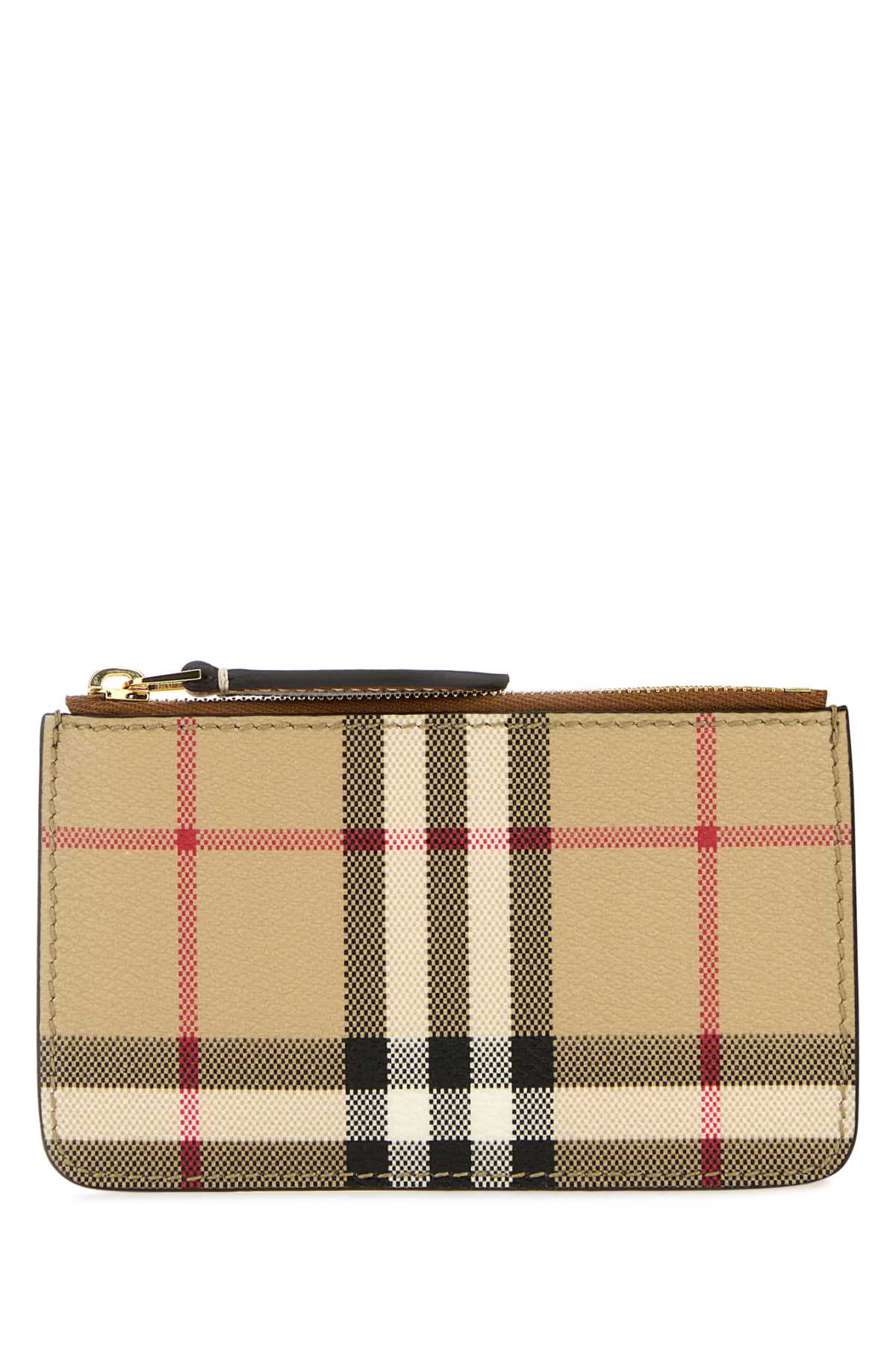 Printed E-Canvas Card Holder Archivebeige Portafogli