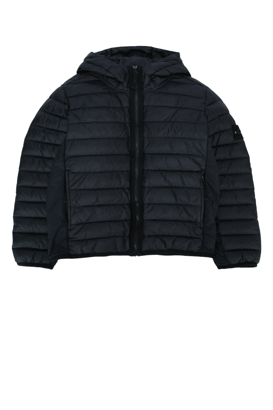 Stone Island Kids Parka Exterior: 100% polyamide with polyurethane coating; Trims: 100% polyamide down jacket in navy