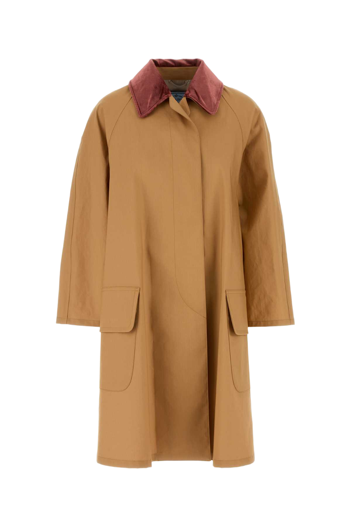Camel Cotton Overcoat Miele Exterior: Cappotti
