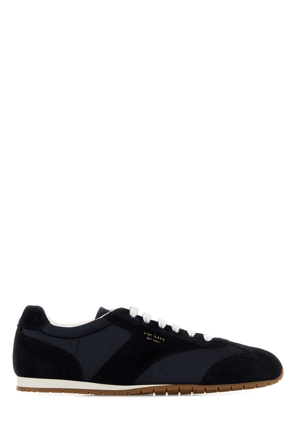 Prada Exterior: 100% Suede 100% Nylon sneaker in navy