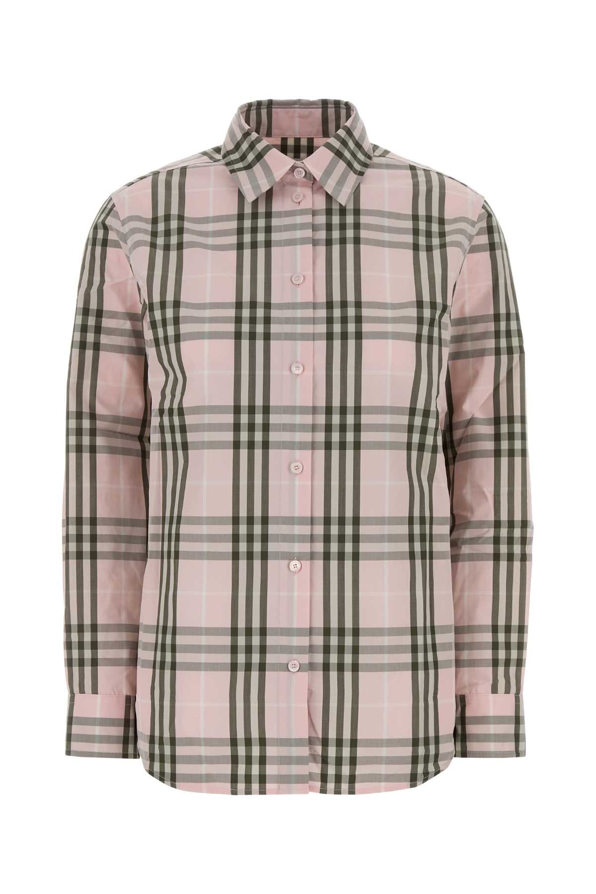 Mallowpinkipcheck Cotton Camicie