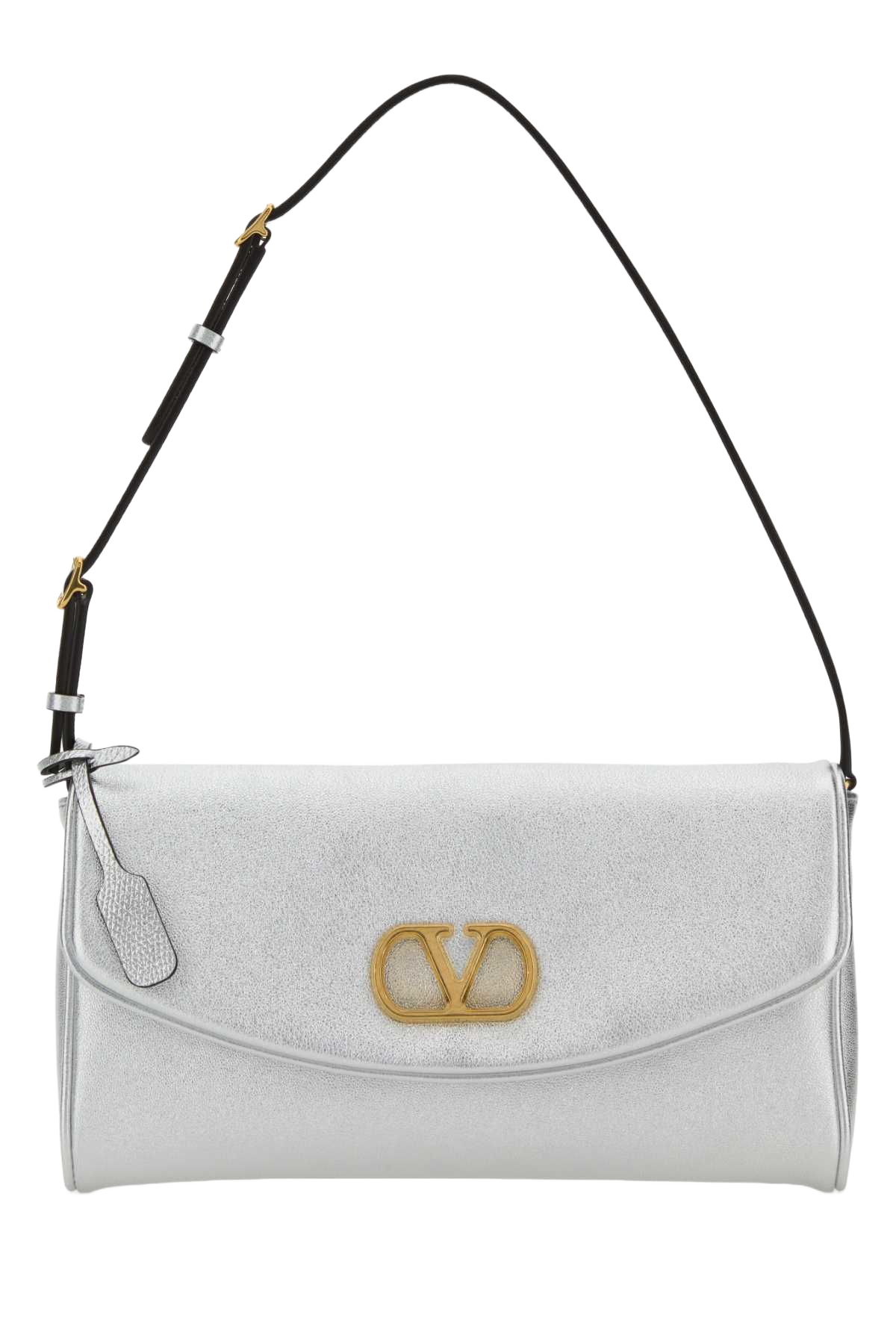 Silver Nappa Leather Devain Shoulder Bag Borse A Mano