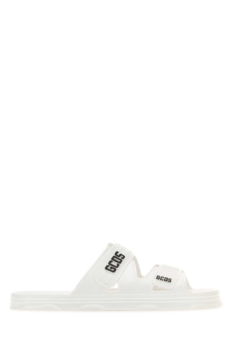 GCDS Exterior: 100% Rubber slipper in white