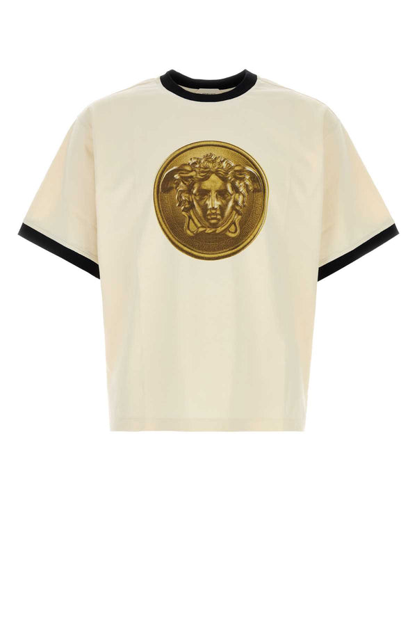Versace Outer Fabric: 100% Cotton; Trim: 1% Elastane t-shirt in beige