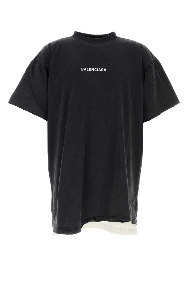 Balenciaga Exterior: 100% Cotton t-shirt in black