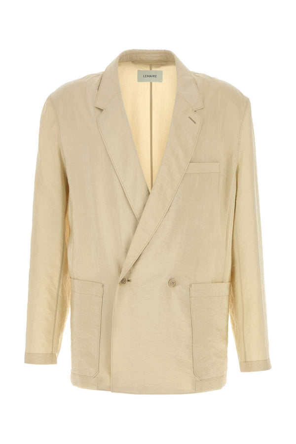 Lemaire Jacket 76% Silk 24% Nylon blazer in beige