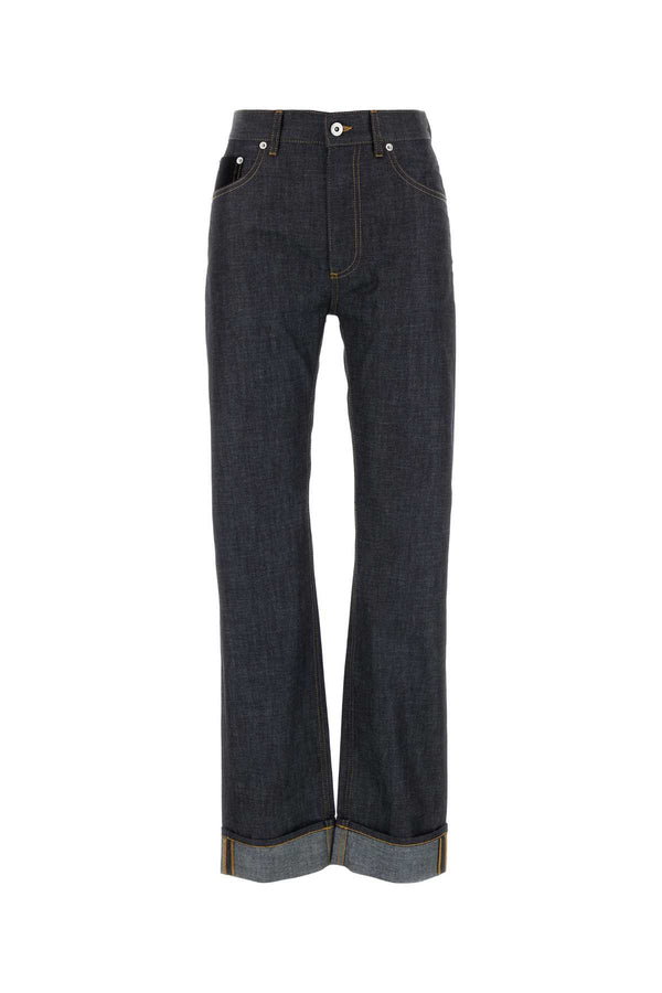 Bottega Veneta 100% Cotton jeans in navy