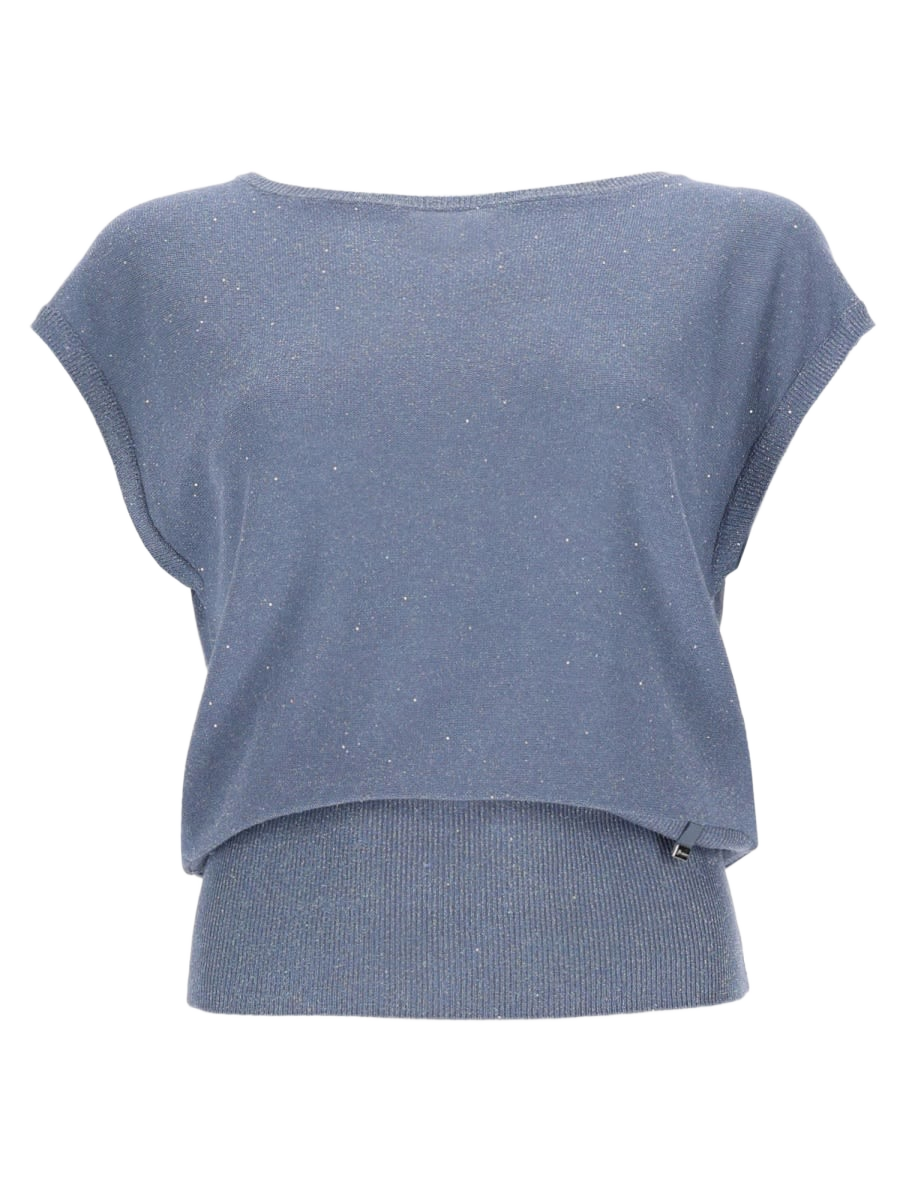 Sequined T-Shirt Azure T-shirts