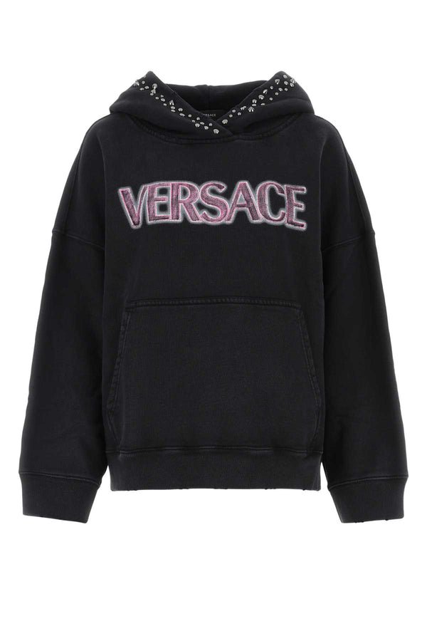Versace 100% Cotton sweatshirt in black