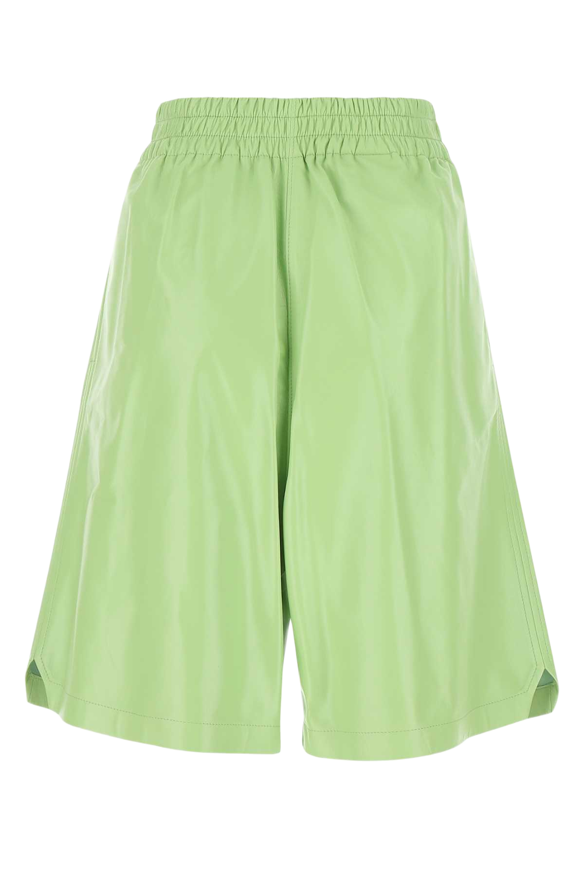 Pastel Green Leather Shorts 3516 Exterior: Lamb