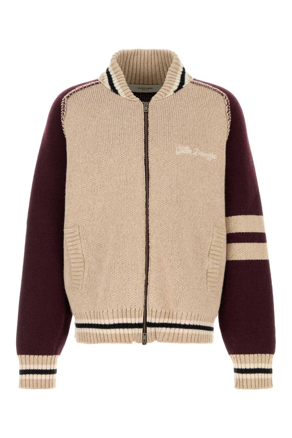 Golden Goose Deluxe Brand Unisex 75% Virgin wool cardigan in beige