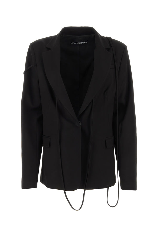 Andrea Adamo Wool blazer in black