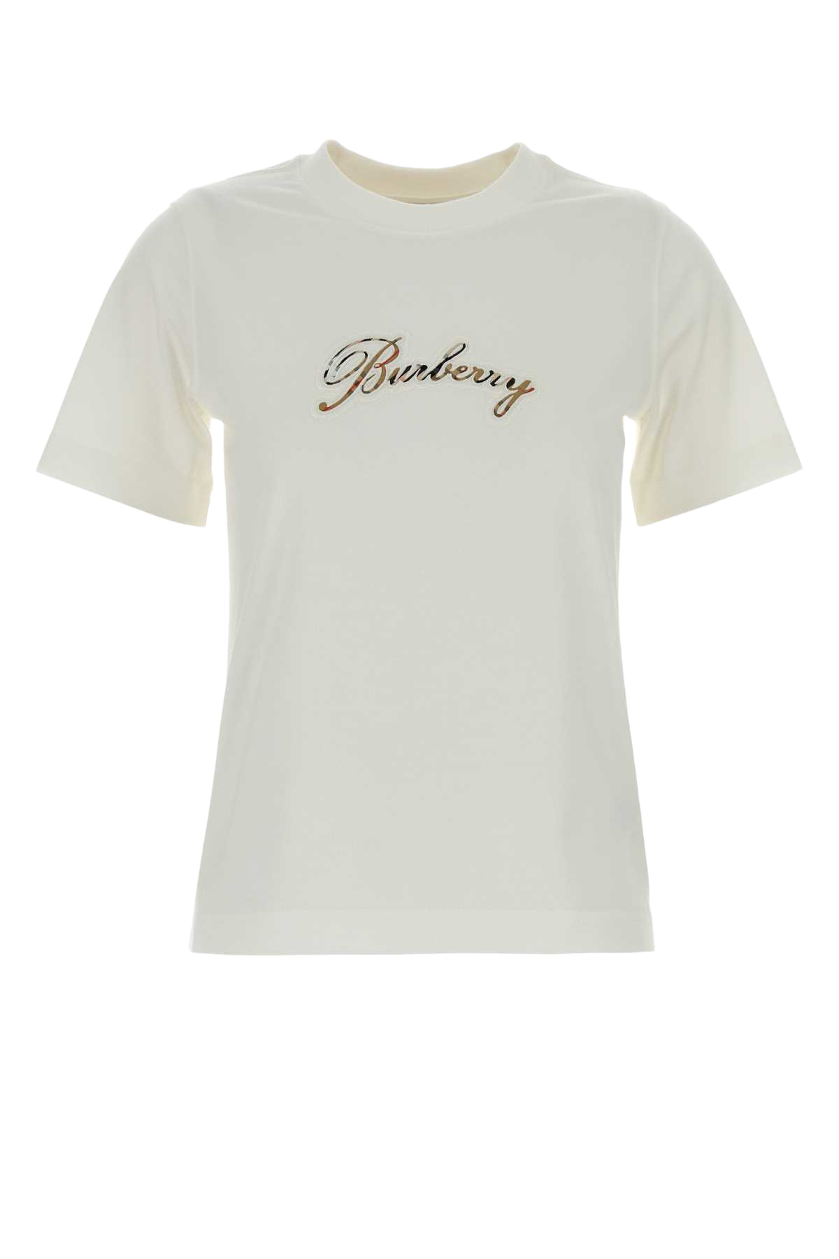 White Cotton T-Shirt Chalk