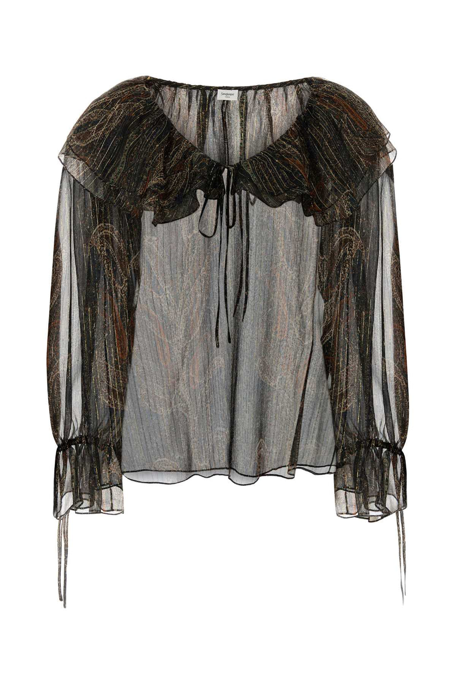 Saint Laurent 95% Silk sweater in gray