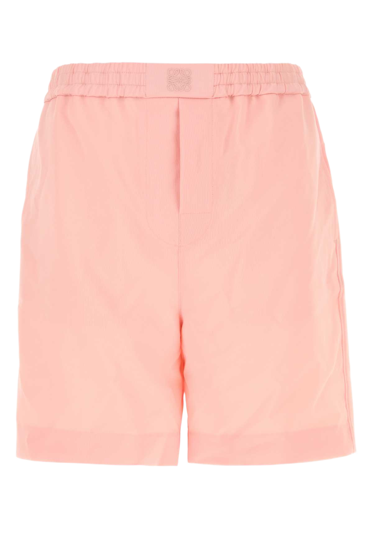 Pink Wool Bermuda Shorts Coral