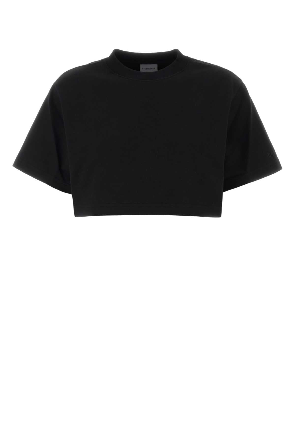 Black Exterior: Cotton Polyester T-shirt