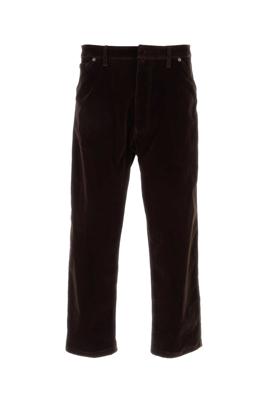 Prada 83% Cotton trousers in brown