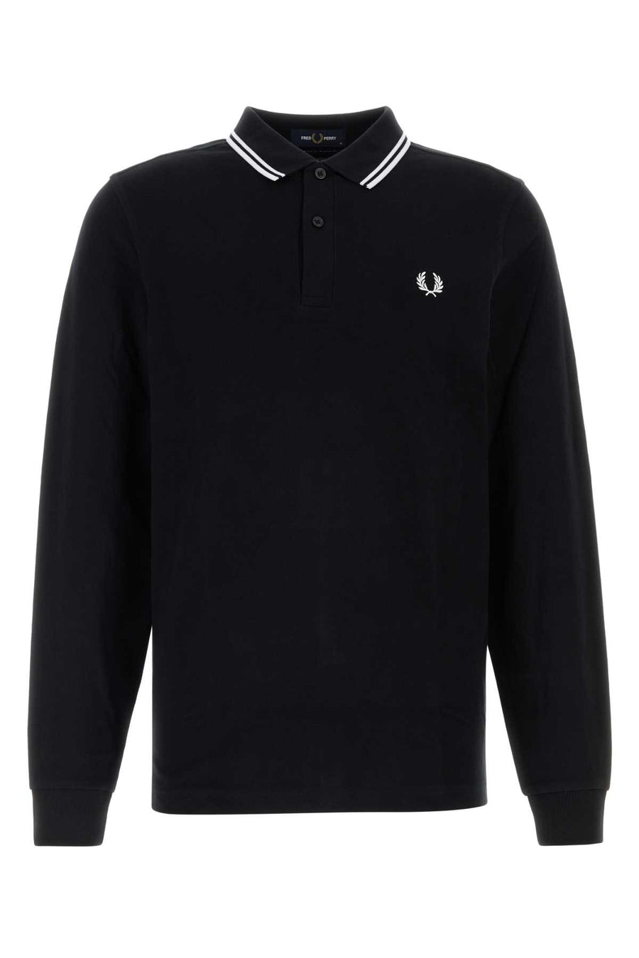 Fred Perry Twin 100% Cotton polo shirt in black