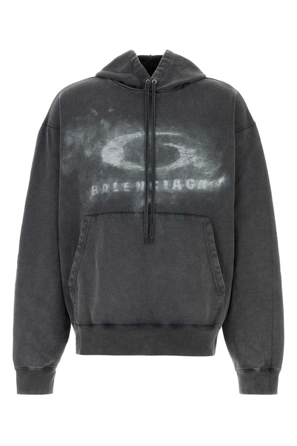 Balenciaga Cotton 100% hoodie in black