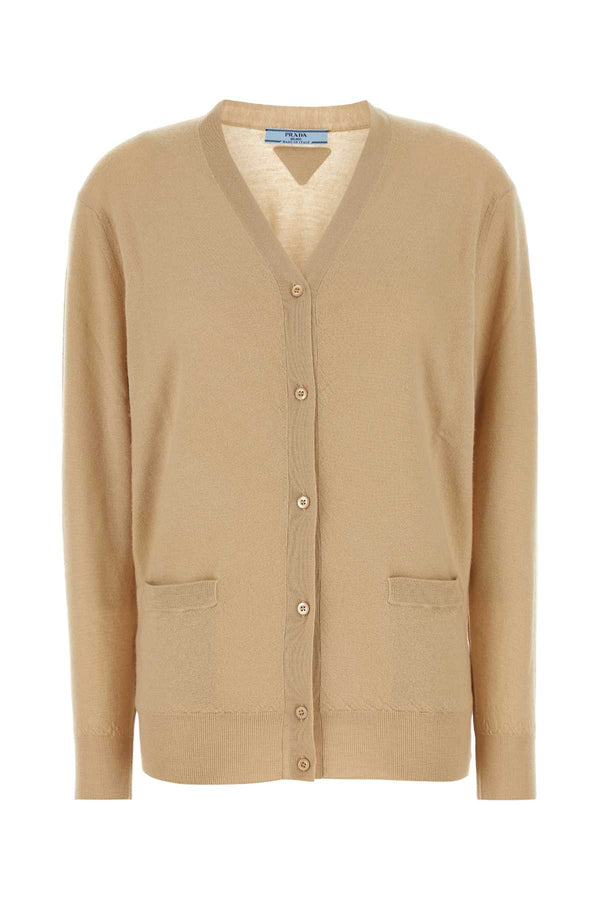 Prada 100% Cashmere cardigan in beige