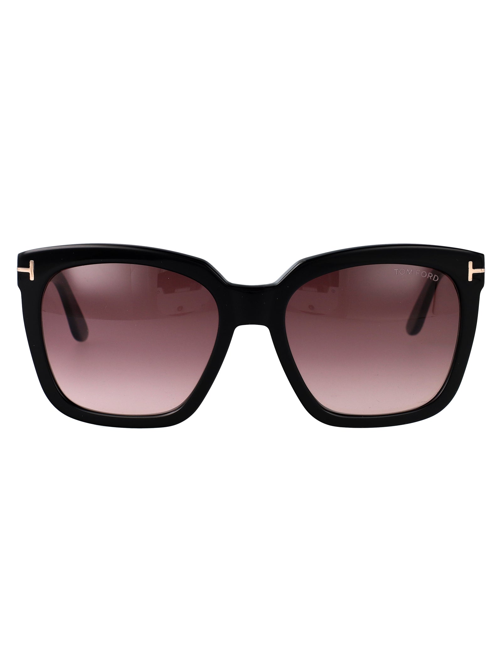 Ft0502 01t Nero Lucido / Bordeaux Grad Acetate Sunglasses